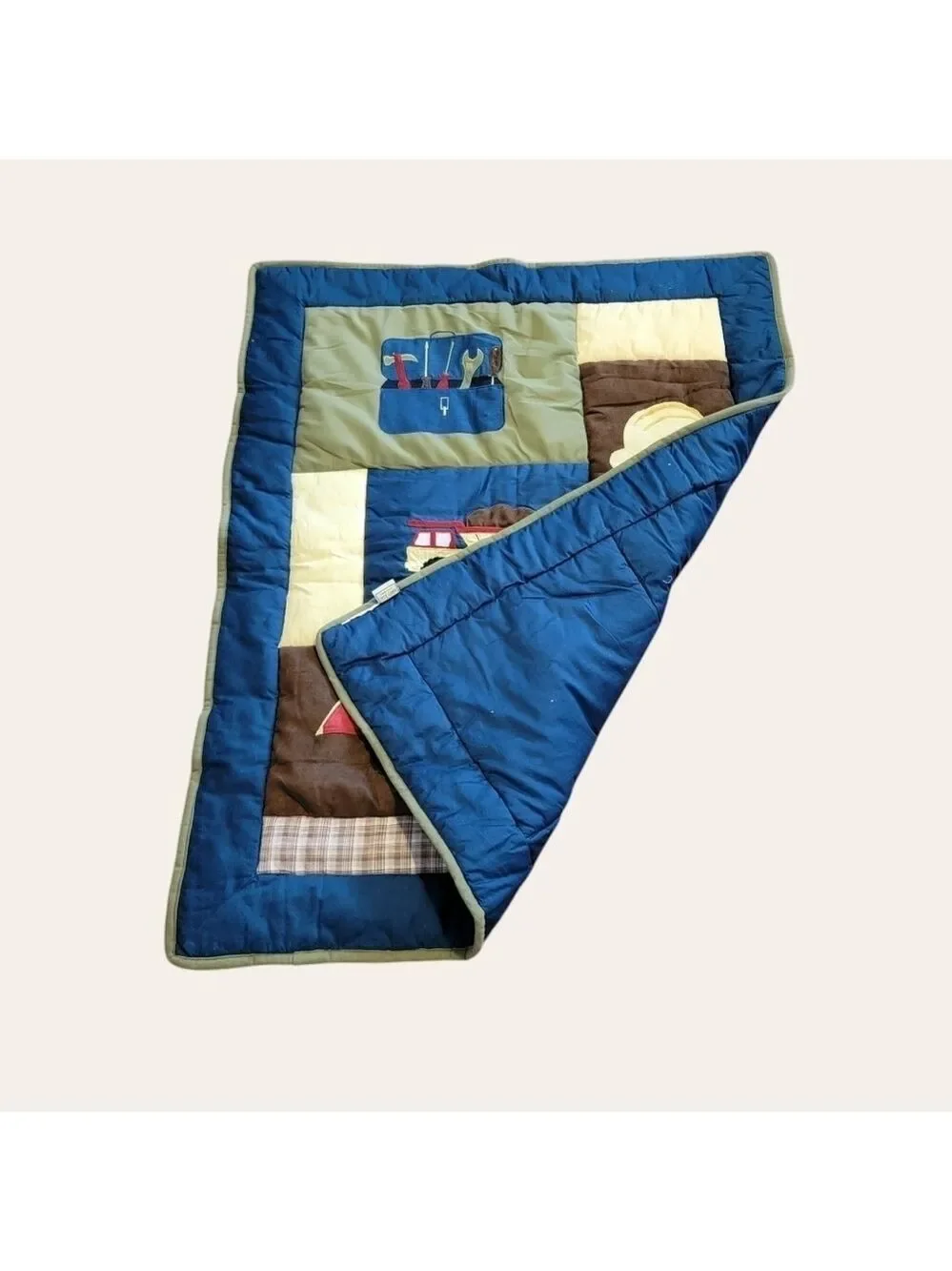 Sweet Jojo Designs Construction tools Baby Crib Nursery Quilt Blanket 35